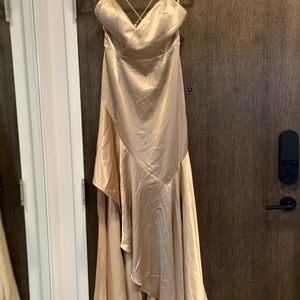 Long Gold Formal Dress - Size L